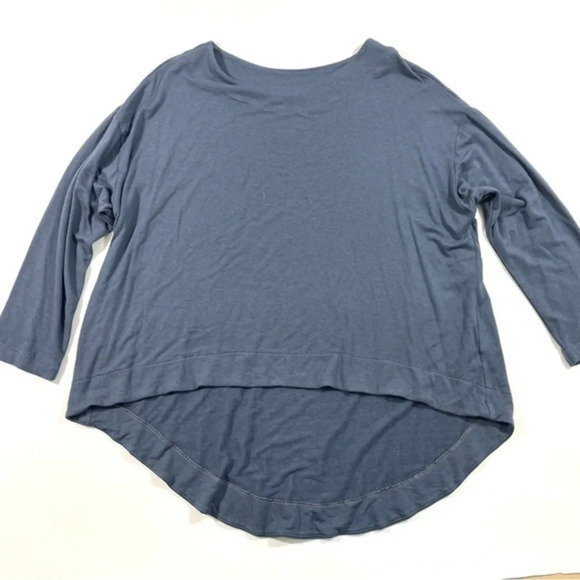 Bryn Walker Hi Low Top Long Sleeve Blue Size Small - Picture 1 of 7